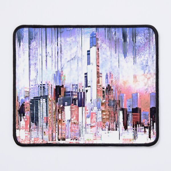 Item preview, Chicago Skyscraper Skyline Glitch Art designed and sold by Jim Plaxco.