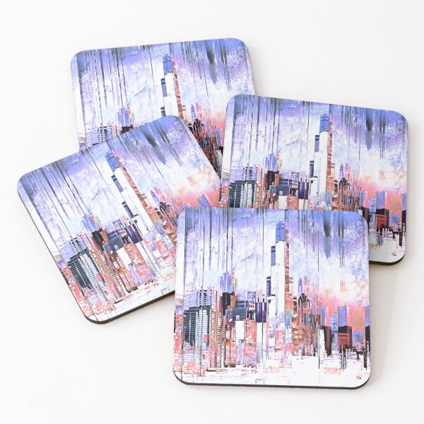 Item preview, Chicago Skyscraper Skyline Glitch Art designed and sold by Jim Plaxco.