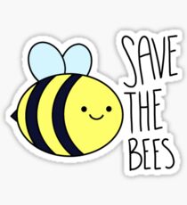 Save The Bees w/ text Sticker