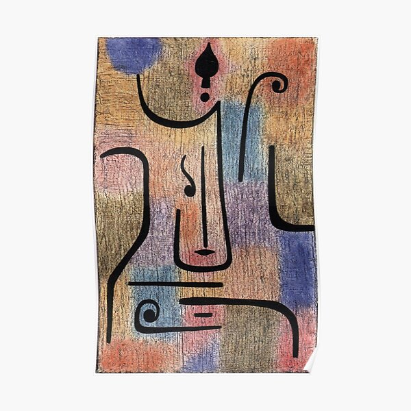 Paul klee poster Erzengel 1938,Artwork poster - Painting by Paul Klee ,Expressionist work - Paul klee artwork - Abstract Art poster Poster