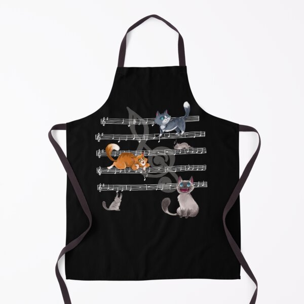 Item preview, Cats music on black - Cats musicmens designed and sold by Kim Leex.