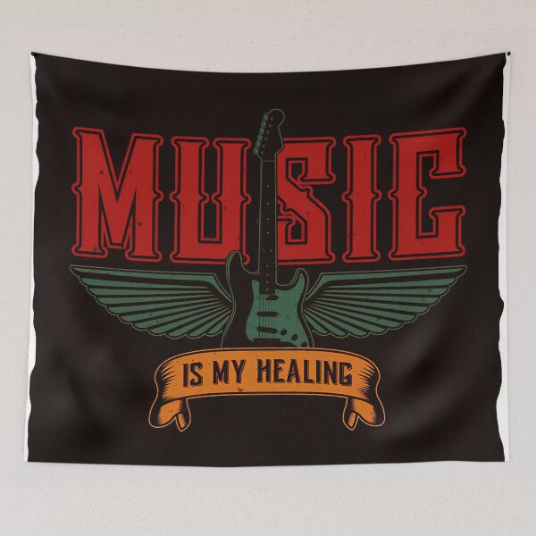 Item preview, Music is my Healing designed and sold by ArteVintage.