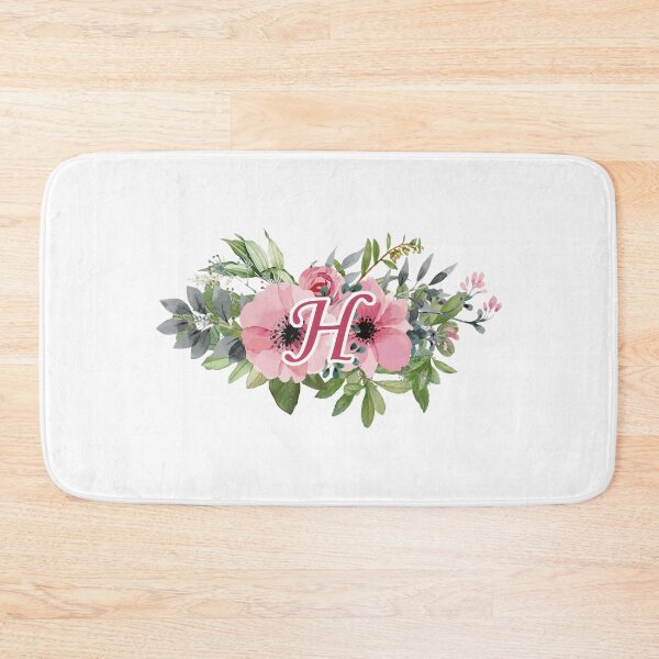 Item preview, H : Floral Initial Wreath Monogram H designed and sold by EasilyShop.