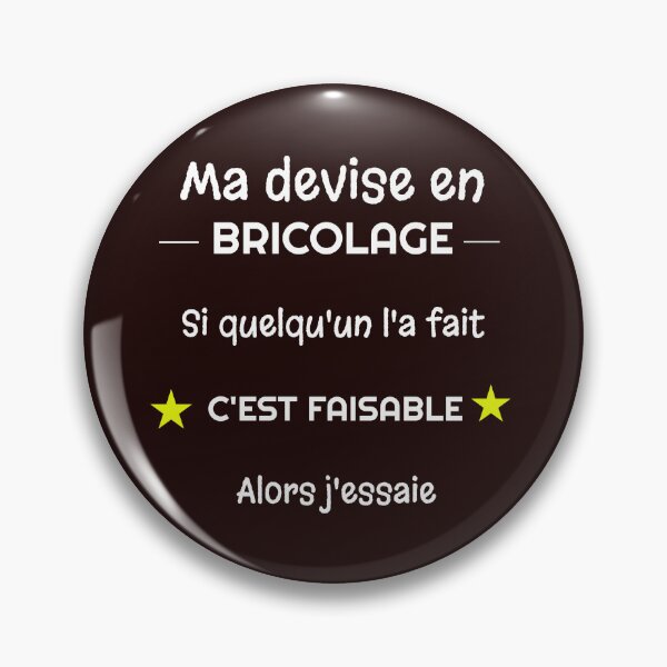 Aperçu de l'œuvre ma devise en bricolage cadeau homme créée et vendue par Scelai.