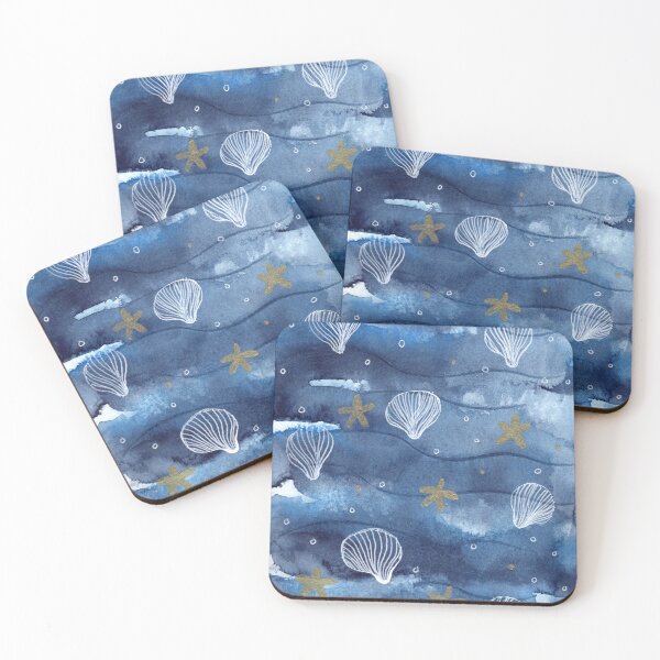 Item preview, Seashells Whimsical Watercolor Pattern designed and sold by Sandra Connelly.