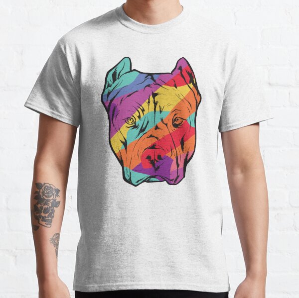 Item preview,  Funny Colorful Pitbull love designed and sold by Great -Tees⭐⭐⭐⭐⭐.