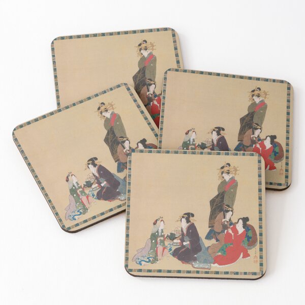 Item preview, Five Beauties by Hokuba - Vintage Japanese Art Enhanced Reproduction designed and sold by molamode.
