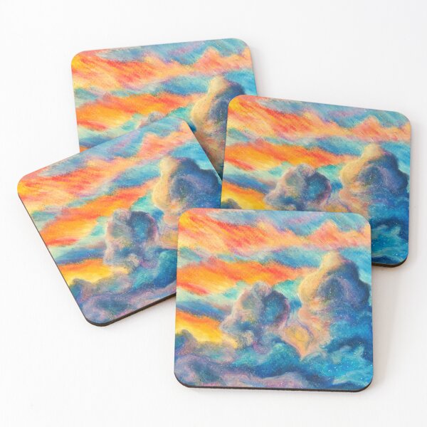 Item preview, Pastel Clouds Sunset Sky Painting designed and sold by everythANG-shop.