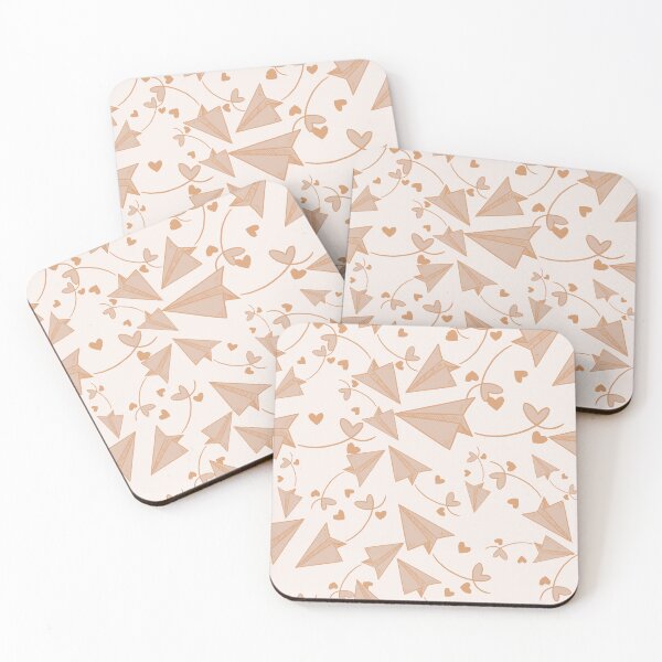 Item preview, Romantic hearts love in the air graphic print pattern designed and sold by RSDigitalPrintDesign.
