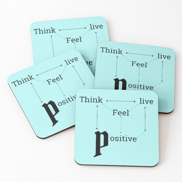 Item preview, Think positive feel positive live positive quote designed and sold by atktdesigns.
