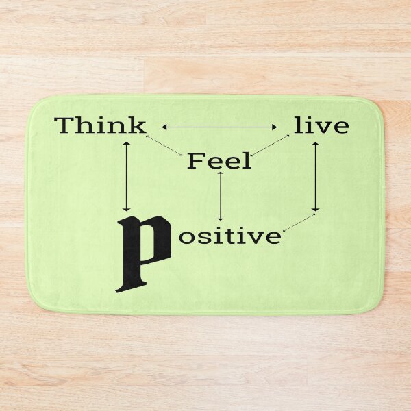 Item preview, Think positive feel positive live positive quote designed and sold by atktdesigns.