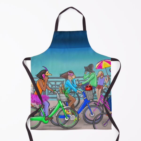 Item preview, Bicycles on the Bridge designed and sold by heathersartwork.