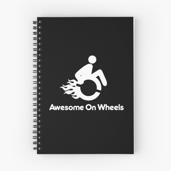 Item preview, Awesome On Wheels Wheelchair Wheelie Disability Awareness designed and sold by roadworkplay.