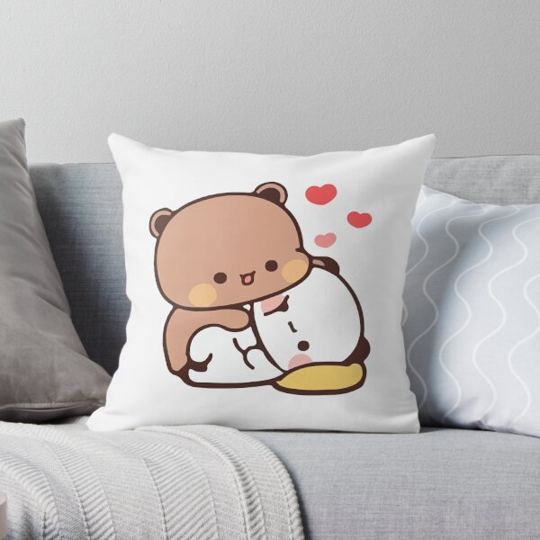 Panda Bear Hug, Bubu Dudu Throw Pillow