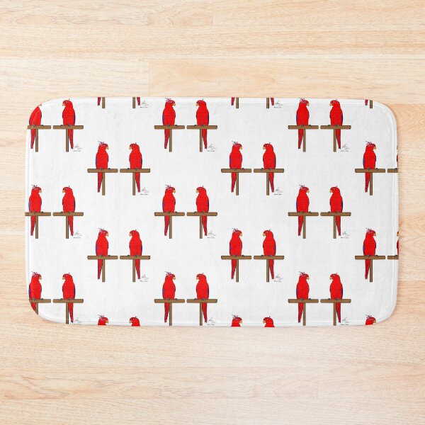 Item preview, Crazy Bird Person with Red Lorikeets designed and sold by Laughing Parrot Studio.