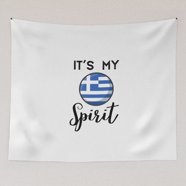 Item preview, Greece Flag,Greece it's My Spirit,im from Greece designed and sold by behappysiempre.