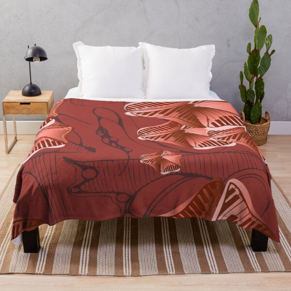 Item preview, terracotta rug, piano flower, wedding pattern designed and sold by Natairbrush.