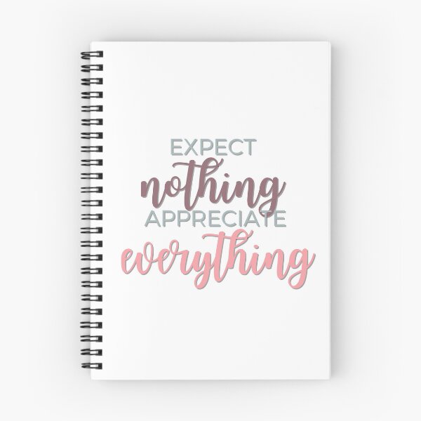 Item preview, Expect Nothing Appreciate Everything Inspirational and Motivational Quote designed and sold by hanyj732.