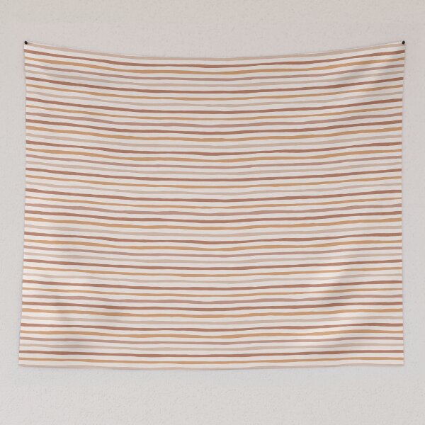 Item preview, Beautiful boho colors graphic print stripes pattern designed and sold by RSDigitalPrintDesign.