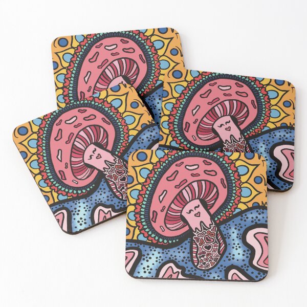 Item preview, Sombrero Pink Mushroom Girl designed and sold by Prachi Patel.