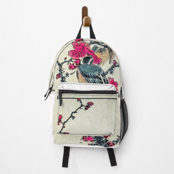 Item preview, Pine Bunting and Plum Tree illustration from Pictorial Monograph of Birds  designed and sold by kimmary0.