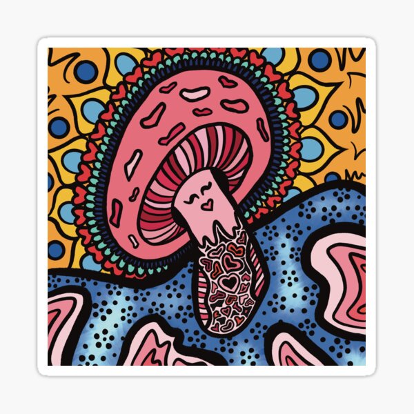 Item preview, Sombrero Pink Mushroom Girl designed and sold by Prachi Patel.