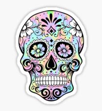 Sugar Skull Rainbow Sticker