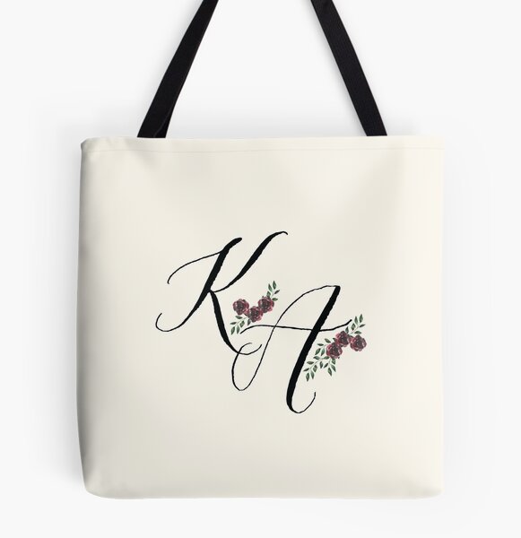 Monogram C R Initials Green Leaves Tote Bag for Sale by monogramstudio