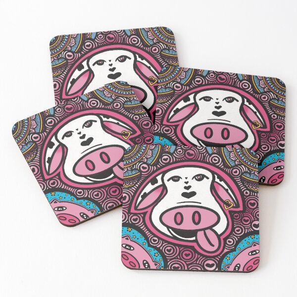 Item preview, Honey Baby Pink Cow Design designed and sold by Prachi Patel.