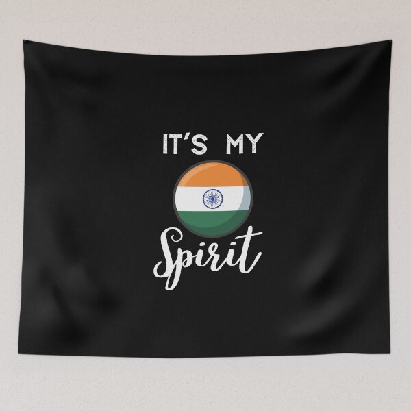 Artikelvorschau, Indien-Flagge, Indien, es ist mein Geist, ich komme aus Indien entworfen und verkauft von behappysiempre.