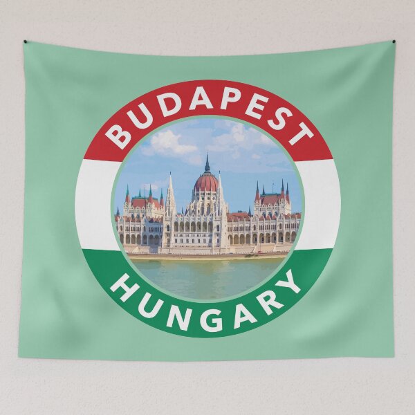Item preview, Budapest, Hungary Round Emblem designed and sold by travelwitheric.