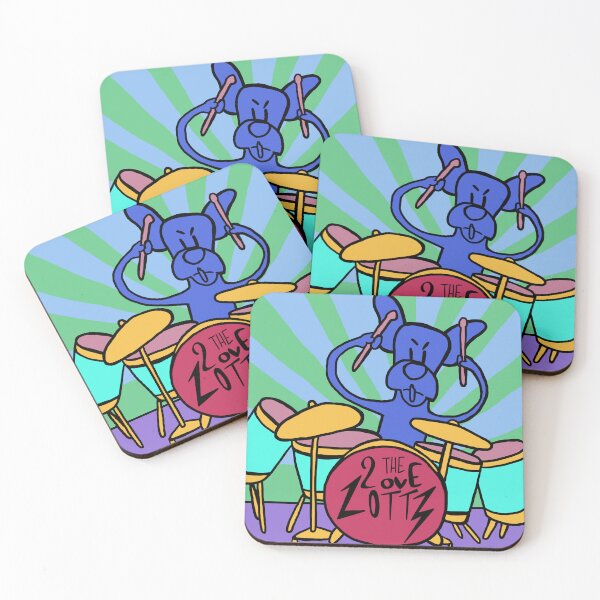 Item preview, Bud The Bulldog Playing Drums  designed and sold by shanarosenfeld1.