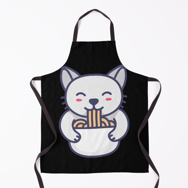 Item preview, cat eating ramen designed and sold by Sam Artist.