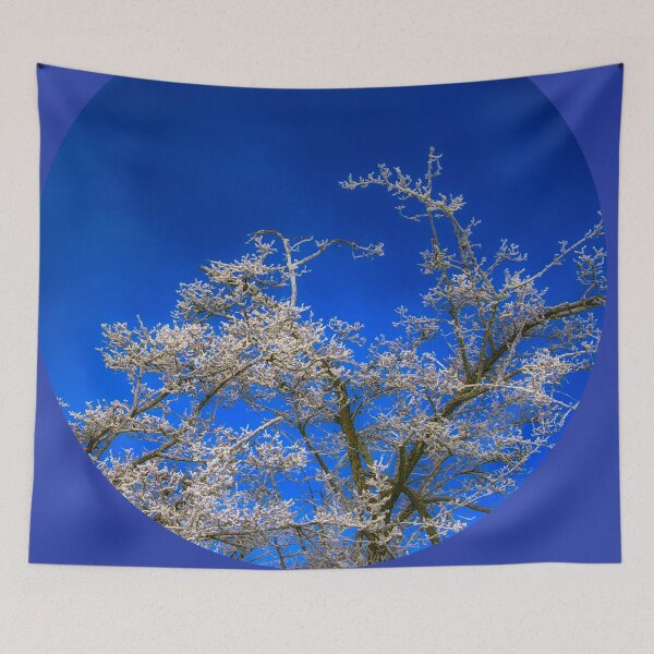 Item preview, Snowy branches on blue sky designed and sold by MarieClaude1954.