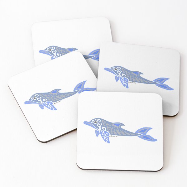Item preview, Colored Dolphin Tribal Design  designed and sold by KitayamaDesigns.