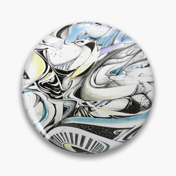 Item preview, Arctic Dreams (Swirly Abstract Drawing)  designed and sold by inkymoods.
