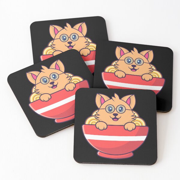 Item preview, Cat eating ramen cute noodles  designed and sold by Sam Artist.