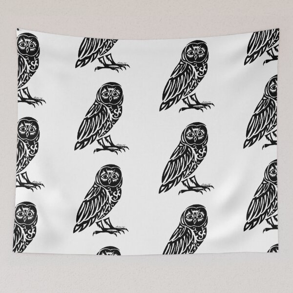 Item preview, Barn Owl Tribal Design  designed and sold by KitayamaDesigns.
