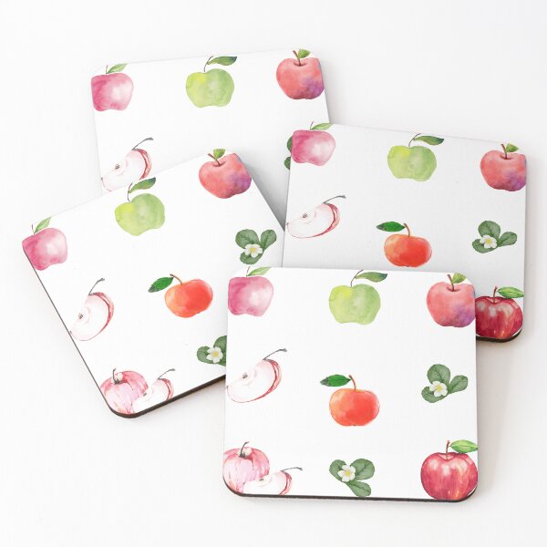 Item preview, Watercolor Apples and Apple Blossom designed and sold by silviaol.