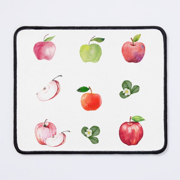 Item preview, Watercolor Apples and Apple Blossom designed and sold by silviaol.