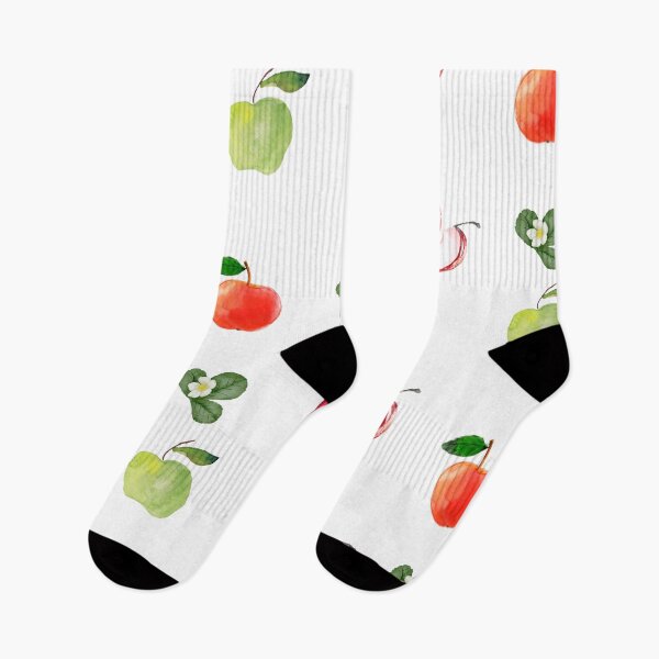 Item preview, Watercolor Apples and Apple Blossom designed and sold by silviaol.