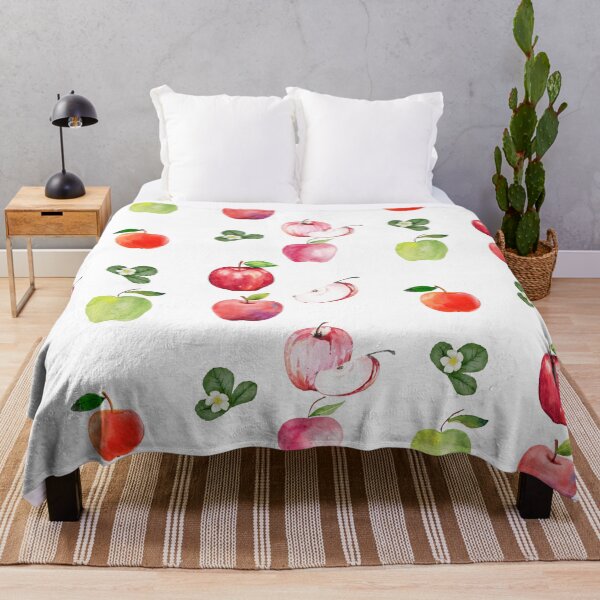 Item preview, Watercolor Apples and Apple Blossom designed and sold by silviaol.