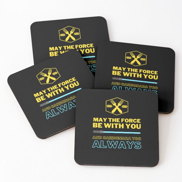 Item preview, may the force be with you and carbonara too ALWAYS designed and sold by FedoraDesign.