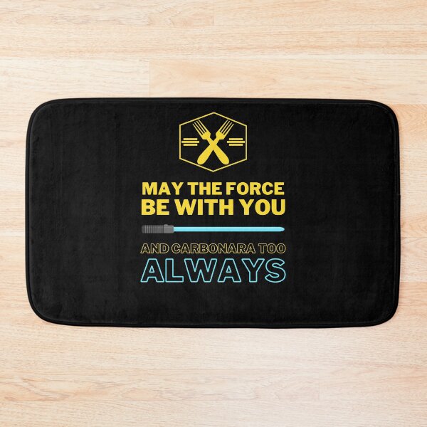 Item preview, may the force be with you and carbonara too ALWAYS designed and sold by FedoraDesign.