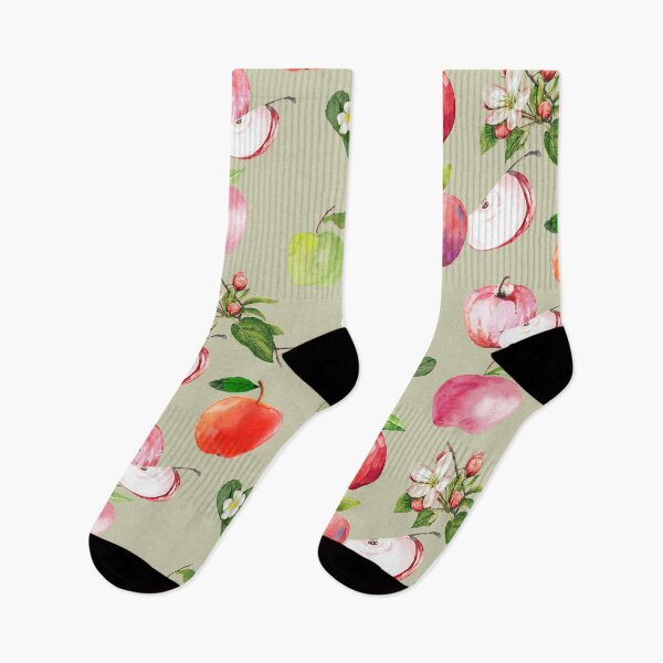 Item preview, Watercolor Apples and Apple Blossom Branches designed and sold by silviaol.