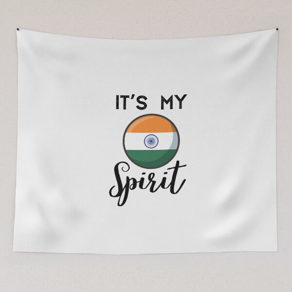 Artikelvorschau, Indien-Flagge, Indien, es ist mein Geist, ich komme aus Indien entworfen und verkauft von behappysiempre.