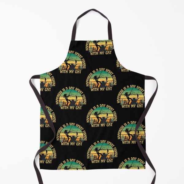 Item preview, Happiness Is A Day Spent Fishing With My Cat -Fisherwoman designed and sold by Rally-Girl.