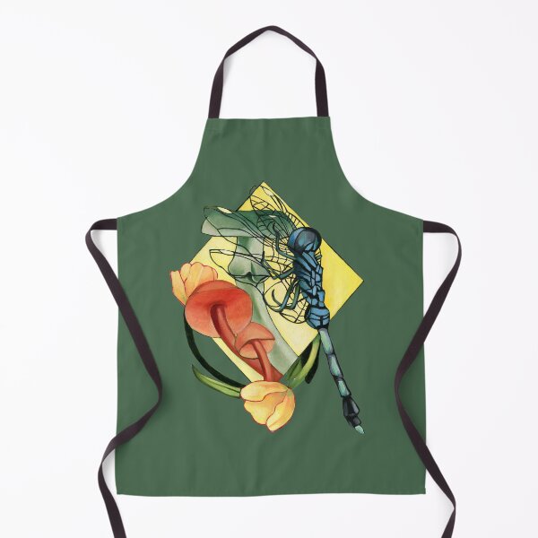 Item preview, Dragonfly, mushrooms, and tulips designed and sold by KnowingWonder.