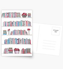 Springtime Bookcase Postcards