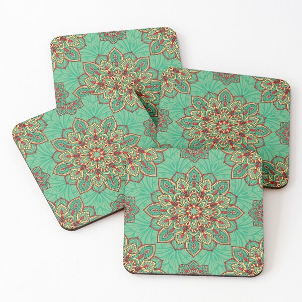 Item preview, mandala clasico verde y vinotinto designed and sold by Proud Pro Gifts.